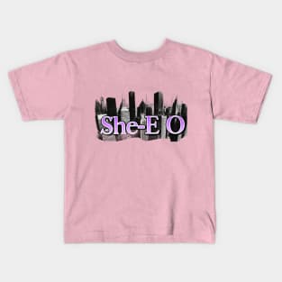 She-E O Women Executive Kids T-Shirt